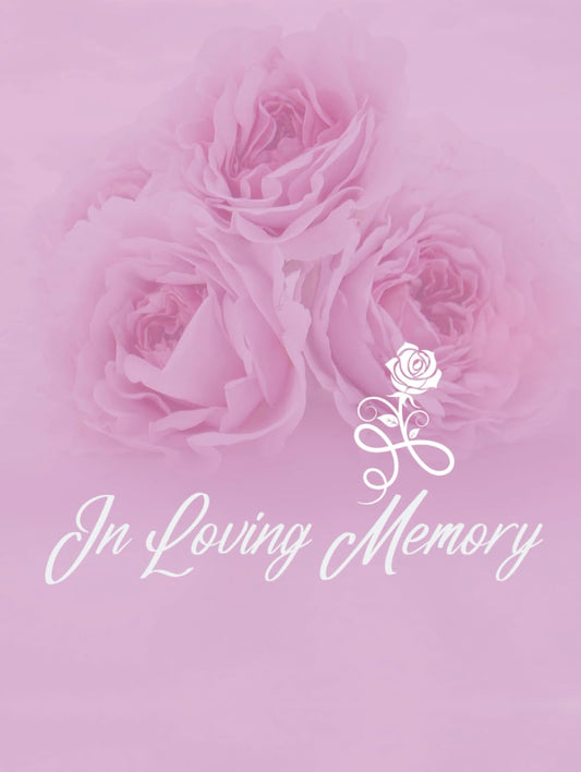 Guest Book: Funeral Guest Book For Memorial Service, Guest Book For Funeral, Memorial Service Guest Book, Sign In Book For Funeral, Hardcover, Pink Roses Cover Design