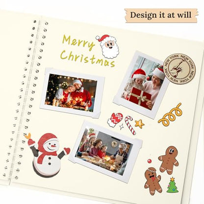 Scrapbook Photo Album 8"x8" 20 Sheets 40 Pages Hardcover Kraft Paper Cream - color: Cream, size: 8"x8" 20 Sheets