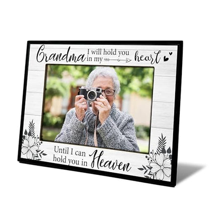 Grandma Picture Frame, Memorial Gifts for Loss of Grandma, Grandmother Sympathy Gifts, 4x6 Bereavement Photo Frame for Tabletop Display Photo Insert - L03 - style: loss of grandma 2