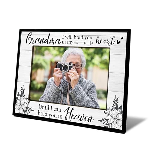 Grandma Picture Frame, Memorial Gifts for Loss of Grandma, Grandmother Sympathy Gifts, 4x6 Bereavement Photo Frame for Tabletop Display Photo Insert - L03 - style: loss of grandma 2