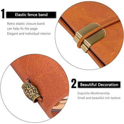 Vetbuosa Cat Memorial Gifts for Loss of Cat, Pet Memorial Leather Journal, Pet Loss Sympathy Gift, Bereavement Remembrance Condolence Gift - color: Brown-Cat