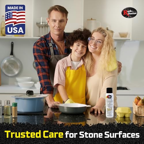 Rock Doctor Granite & Quartz Cleaner Spray 18 oz. Can, Cleans Tile, Marble, Kitchen Countertop, and Natural Stone Surfaces, Streak-Free Shine (6Pack)