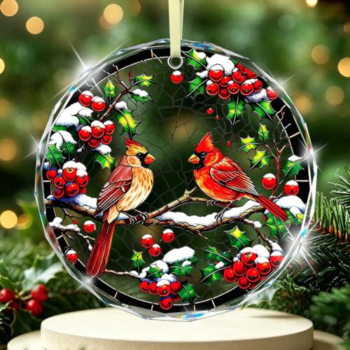 Red Cardinal Christmas Ornaments 2026 Berry Exchange for Women, Men, Collectible Dated Year Ornaments for Tree Red Birds Keepsake in Loving Memory Cardinal Gifts - color: Cardinal-a