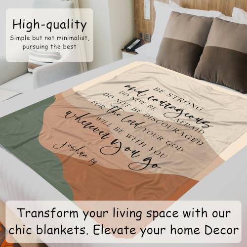 HIWX Boho Inspirational Christian Bible Verse Throw Blanket 50x60 Wherever - color: Wherever 1, size: 50“L x 60”W