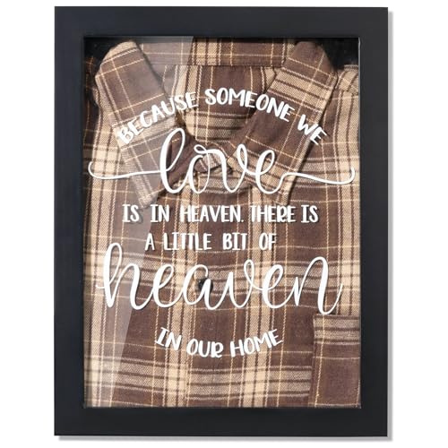 Condolences Clothing Display Case Frame, Memorial Gifts for Loss of Dad | Bereavement Grief Remembrance Sympathy Gifts for loss of Father Loved One Mother Son, Celebration of Life, Black - color: Black