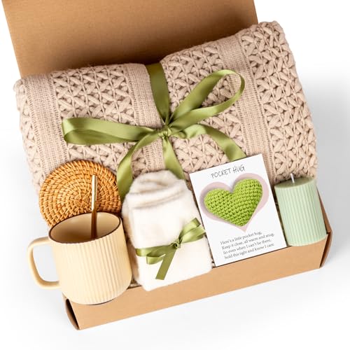 Self Care Gifts for Women Get Well Soon Gifts, Birthday Baskets Care Package for Women, Thinking of You Feel Better Inspirational Basket for Mom Her Friend Sister Wife - color: Self care gifts for women