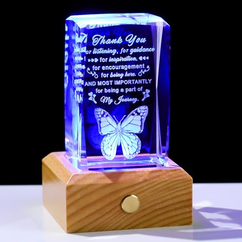Ornalrist Thank You Gifts for Women Men with Colorful Wood Base - color: Thank You Gifts