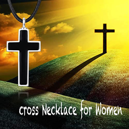Cross Urn Necklace for ashes 925 Sterling Silver religious Cross Cremation Pendant Jewelry Faith Hope Love Gifts for Men - style: Angel Wings Cross Urn