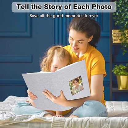 Aevdor 2 Pack 4x6 Photo Albums, Holds 600 Photos, Linen Cover, Grey - color: 2 Pack Grey