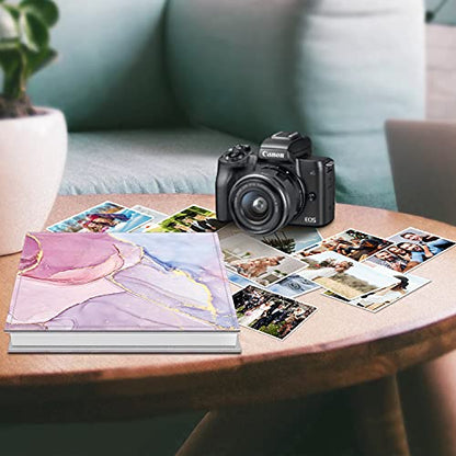 Fintie Photo Album 4x6 Photos - 600 Pockets Large Capacity Albums Book | Vegan Leather Cover, 4X6 Picture Keepsakes, Family/Wedding/Travel Memory Book, Baby/Kids/Boys/Girls Gift, Dreamy Marble - color: Dreamy Marble