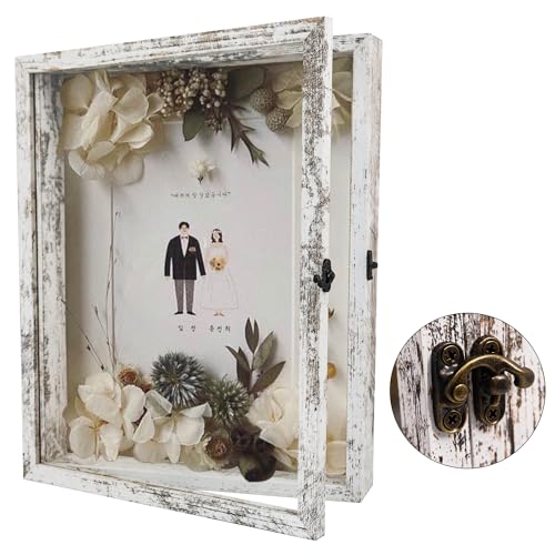 Wedding Shadow Box Frame for Couples 11x14,White - color: White, size: 11*14