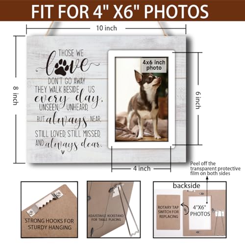 Dog Memorial Gifts Picture Frame, Pet Memorial Gifts for Dogs, Loss of Dog Sympathy Gift, Pet Loss Gifts Dog Remembrance Gift, Cat Passing Away Memorial Frame, Pet Memorial Gifts forcats 4x6" Photo