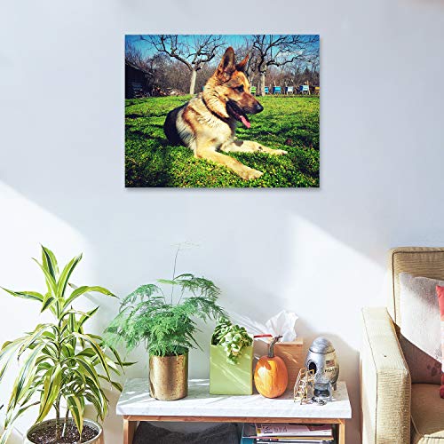 Personalized Photo to Canvas Print - Canvas Prints With Your Photos on Custom Wall Art for Bedroom, Living Room, Wedding Baby Pet Family Picture Framed Wall Art (14" W x 11" H) - size: 11"L x 14"W