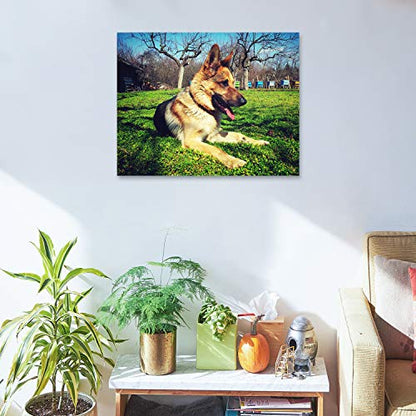 Personalized Photo to Canvas Print - Canvas Prints With Your Photos on Custom Wall Art for Bedroom, Living Room, Wedding Baby Pet Family Picture Framed Wall Art (14" W x 11" H) - size: 11"L x 14"W