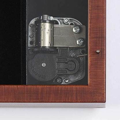 Roman Music Boxes - Always Loved Never Forgotten Woodgrain Finish Music Box - Plays Nocturne