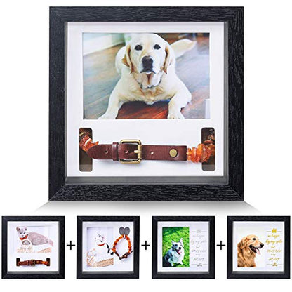 KCRasan Pet Picture Frame Memorial - Dog Memorial Sentiment Frame, Black - color: Black