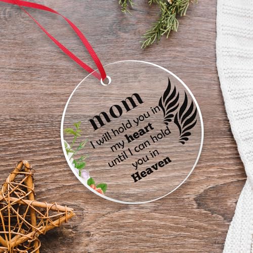 Memorial Gifts Bereavement Gift Idea for Loss of Mom Christmas Ornament Sympathy Memorial Condolence Gifts for Loss of Loved Person Remembrance Bereavement Funeral Gift for Women Hanging Ornaments