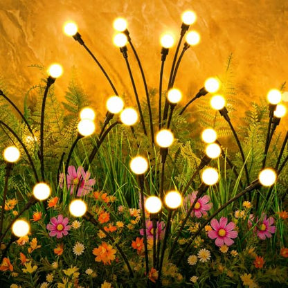 ASMAD Solar Lights Outdoor(2 Pack-16 LEDs),Solar Garden Lights,Fairy Lights - color: 2 Pack-16 LEDs