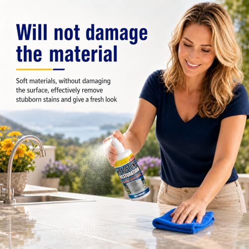 Headstone Restoration And Cleaning Spray, Headstone Cleaner For Graves, Stone Cleaner Gravestone Cleaning Kit(2Pcs)