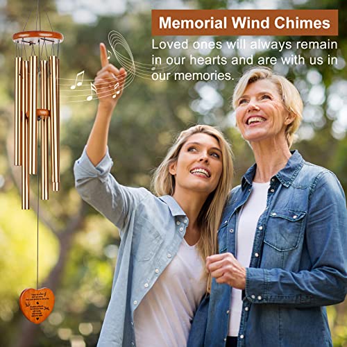 Wind Chimes for Outside,30" Large Deep Tone Sympathy Chimes, Memorial Loss of Loved One Mother Father, Meaningful Bereavement/Memorial/Sympathy Gift in Memory a one - size: 30"