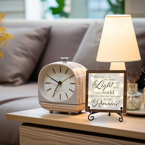 Bereavement Sympathy Gifts For Loss Of Loved One, Celebration Of Life Decorations, Desk Decor Signs For Home Bedroom, There Are Some Who Bring A Light Sign, Memorial Wooden Sign With Stand, A20 - style: Brown WoodSign1