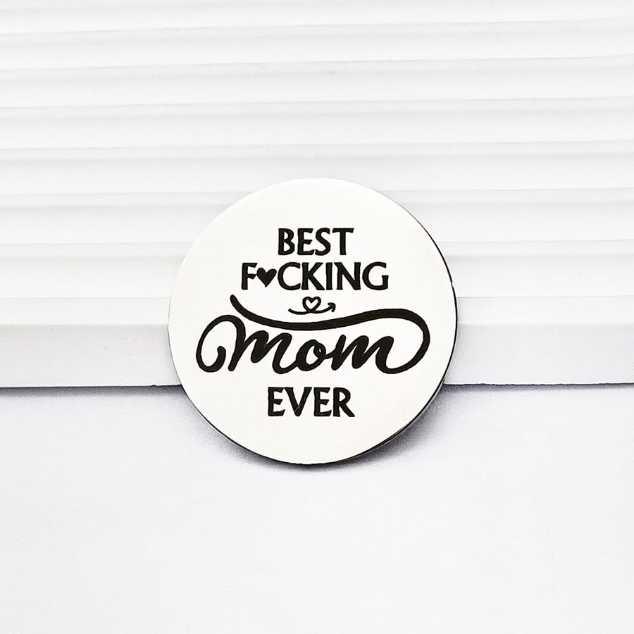 RFTWXHPN Long Distance Relationship Friendship Gifts for Women Men Pocket Hug Tokens Christmas Gift for Boyfriend Girlfriend - color: Best Fucking Mom Ever