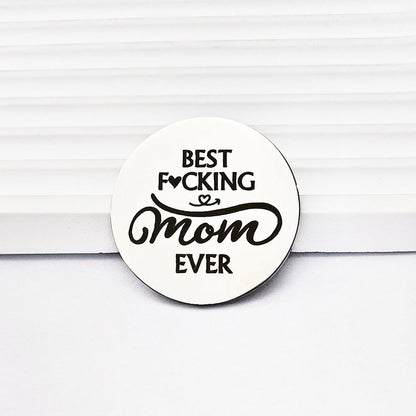 RFTWXHPN Long Distance Relationship Friendship Gifts for Women Men Pocket Hug Tokens Christmas Gift for Boyfriend Girlfriend - color: Best Fucking Mom Ever