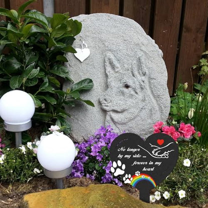 Dog Memorial Grave Stakes - Metal Pets Lover Cemetery Markers