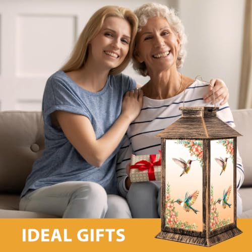 YHmall 5.5 x 13.8 Inch Hummingbird Solar Lanterns Outdoor Waterproof