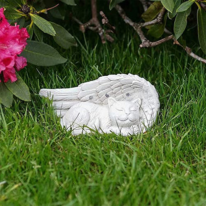 Forever My Guardian Angel Cat Memorial Garden Solar Light Gift