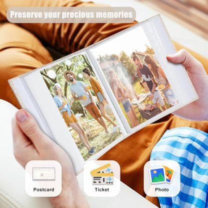Photo Album 4x6 100 Pockets, Linen Cover Top Loader Vertical, Slip-in Picture Beige Pockets Albums for Wedding, Family, Anniversary, Baby, Vacation - color: Beige, size: 100 Pockets