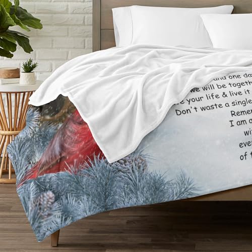 Personalized Memorial Blankets with Photos, in Memory of Loved One Gifts, Sympathy Bereavement Cardinal Blanket for Loss of Mom Dad Grandma Husband Son Daughter - color: New Arrivals-3