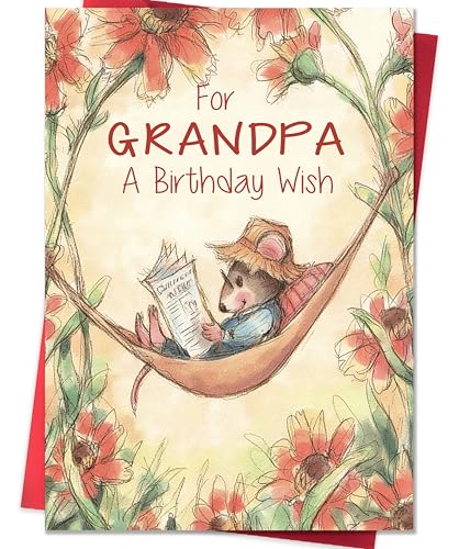 IDU Grandpa Birthday Card, Birthday Card for Grandpa - style: ZN398