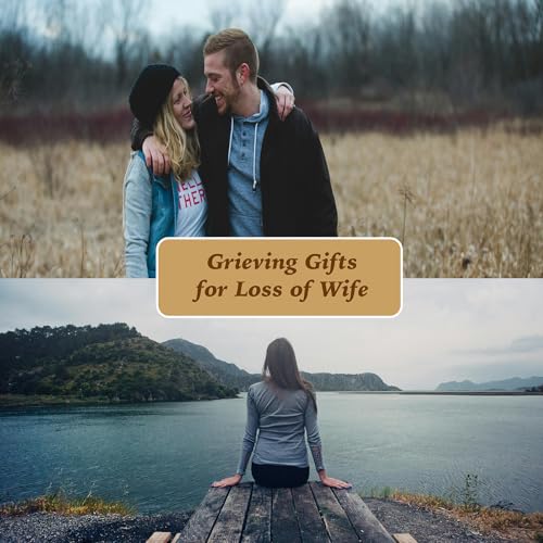 Wife Grieving Gift, Sympathy Condolence Remembrance Memorial Gifts | Letters To My Wife In Heaven Faux Leather Journal with Window Cover 200 Pages A5 Lined for Family Friend Who Loss of Wife - style: Wife