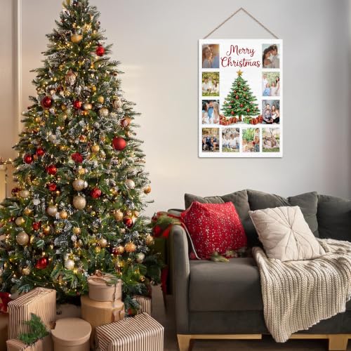 Christmas Photo Board, Collage Photo Hanging Display Picture Board - color: Christmas
