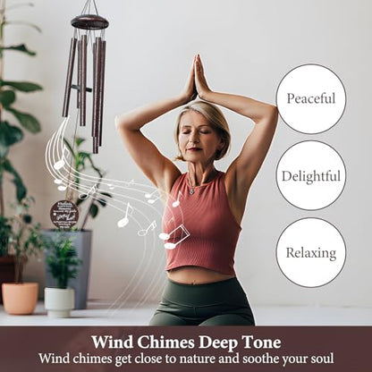 Memorial Sympathy Gifts for Loss of Husband, 25" Memorial Wind Chimes for Lose of Husband Sympathy Gift, Remembrance/Grief/Bereavement Gifts - size: Husband
