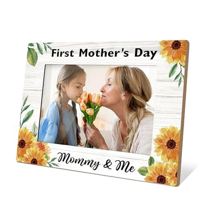 ISOVF Mothers Day Mom Picture Frame - style: floral mother & daughter