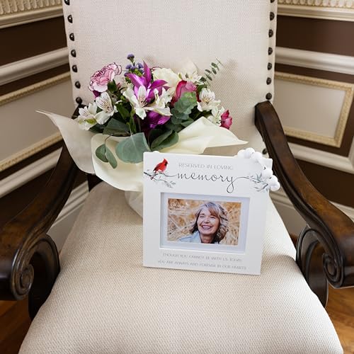 Reserved In Loving Memory - Reserved Seat Photo Frame (Holds 6" x 4" Photo) - color: White, Red, Pink, Green