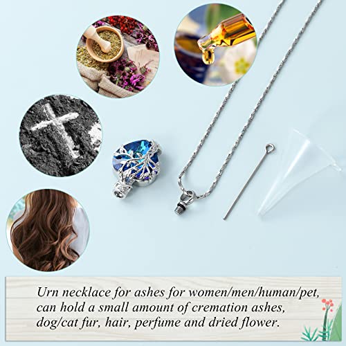 Imrsanl Tree of Life Heart Urn Necklace Cremation Jewelry for Women - color: Customize-2