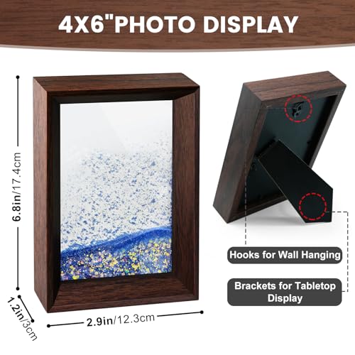 Dog Memorial Picture Frame 4x6, DIY Pet Memorial Gift for Loss of Dog or Cat with Paw Remembrance Ornament - You Left Paw Prints On Our Hearts Forever, Dogs Photo Frame Pet Sympathy Bereavement Gift