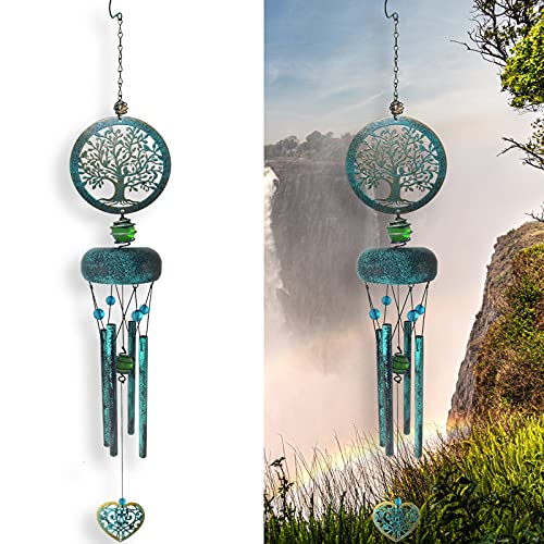 Wind Chimes, Tree of Life Deep Tone Wind Chimes for Outside, Memorial Gift for Mom/Grandma/Women, Windchimes Outdoor Clearance, Mother Garden/Patio/Yard Decor - color: Tree of Life-tree