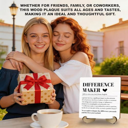 Difference Maker Gifts, Difference Maker Definition Sign, 5x5 Inch - color: Difference Maker