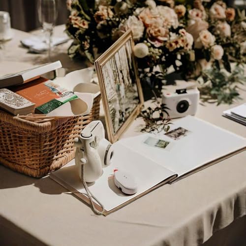 Calculs So Little So Loved Baby Shower Guest Book, Gold - color: White & Gold