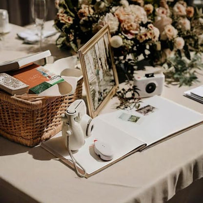 Calculs So Little So Loved Baby Shower Guest Book, Gold - color: White & Gold
