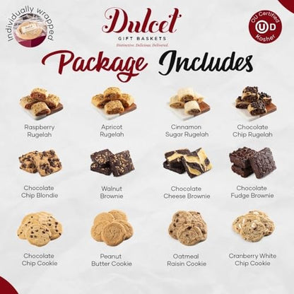 Gourmet Treats Gift Basket Food Gift Baskets Housewarmings, Sympathy, Get Well Soon, Birthday Gift Baskets for Men, Women, Family, Friends and Office Gatherings by Dulcet Gift Baskets - style: All Occasions