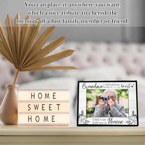 Grandma Picture Frame, Memorial Gifts for Loss of Grandma, Grandmother Sympathy Gifts, 4x6 Bereavement Photo Frame for Tabletop Display Photo Insert - L03 - style: loss of grandma 2
