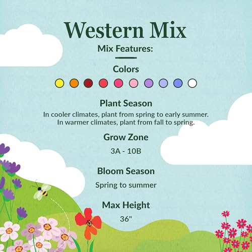 Ferry-Morse Colorado Western Bulk Wildflower Seeds, 500,000+, 1 lb - color: Colorado Western