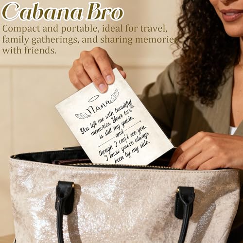 Nana Grandma Memorial Gifts Photo Album Holds 36 4x6 Photos, Remembrance Bereavement Gifts for Loss of Grandmother, Loss of Grandma Sympathy Gift Small Photo Album Memory Keepsake - color: Nana Mourn b
