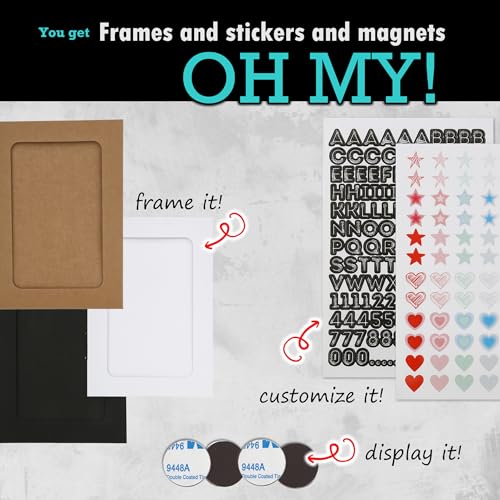 Large Inkless Pet Paw Print Kit | Clean-Touch Ink Pads for Dogs | With Frames + Accessories by BabyMushroom - size: Large