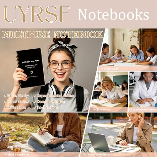Mom Memorial Gifts Notebook Journal 5.5x8.3, Letters to My Mom Hardcover Notebook for Note Taking, Loss of Mother Sympathy Gifts, Bereavement Gift Journals for Writing - color: Letters Mom1